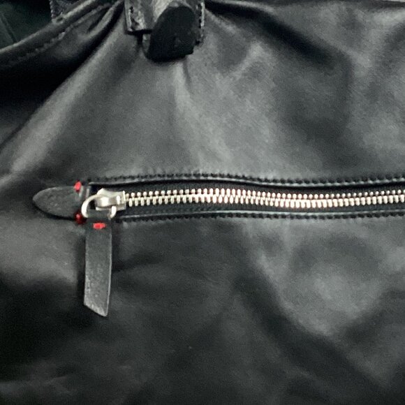 Ellen Degeneres Black Leather Tote Bag - Picture 9 of 15